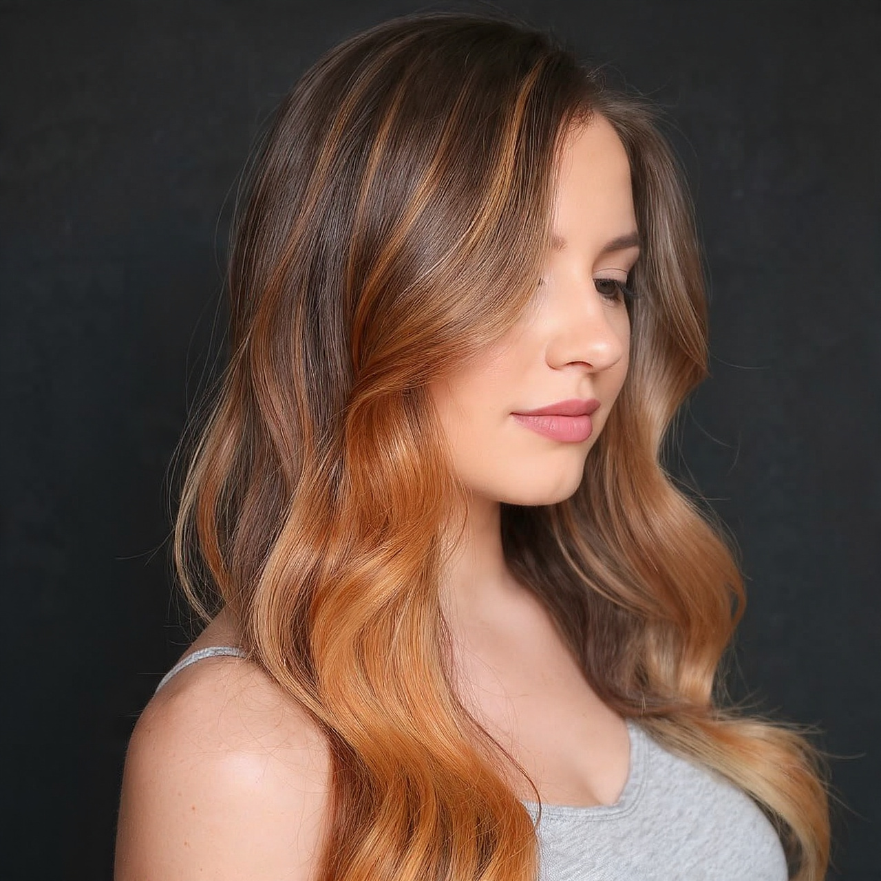 Auburn Balayage Hair Ideas