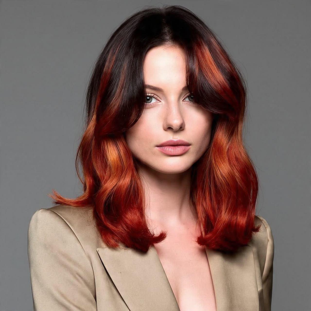 Auburn Ombre Hair Color Ideas