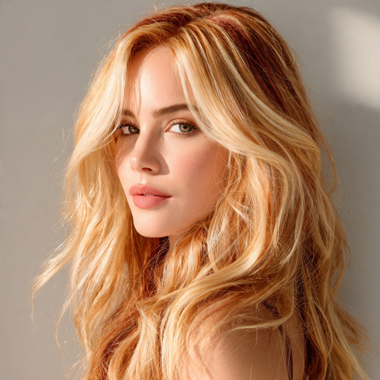 Blonde Base Calico Hair Color Ideas