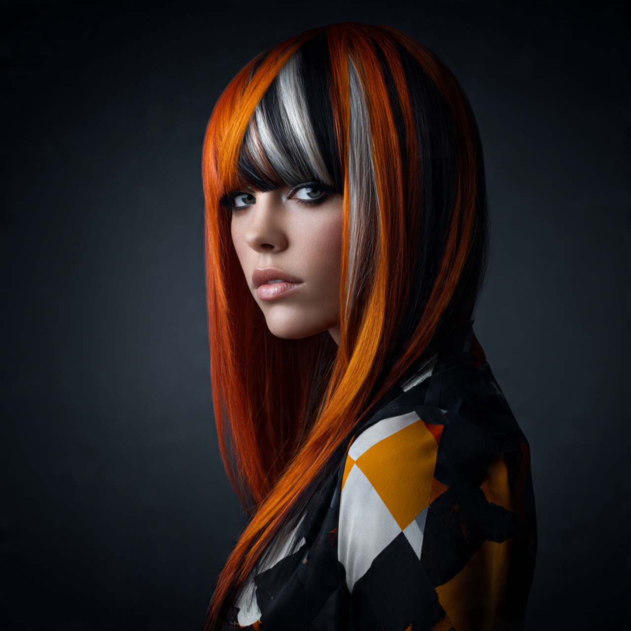 Bold Calico Hair Color Ideas