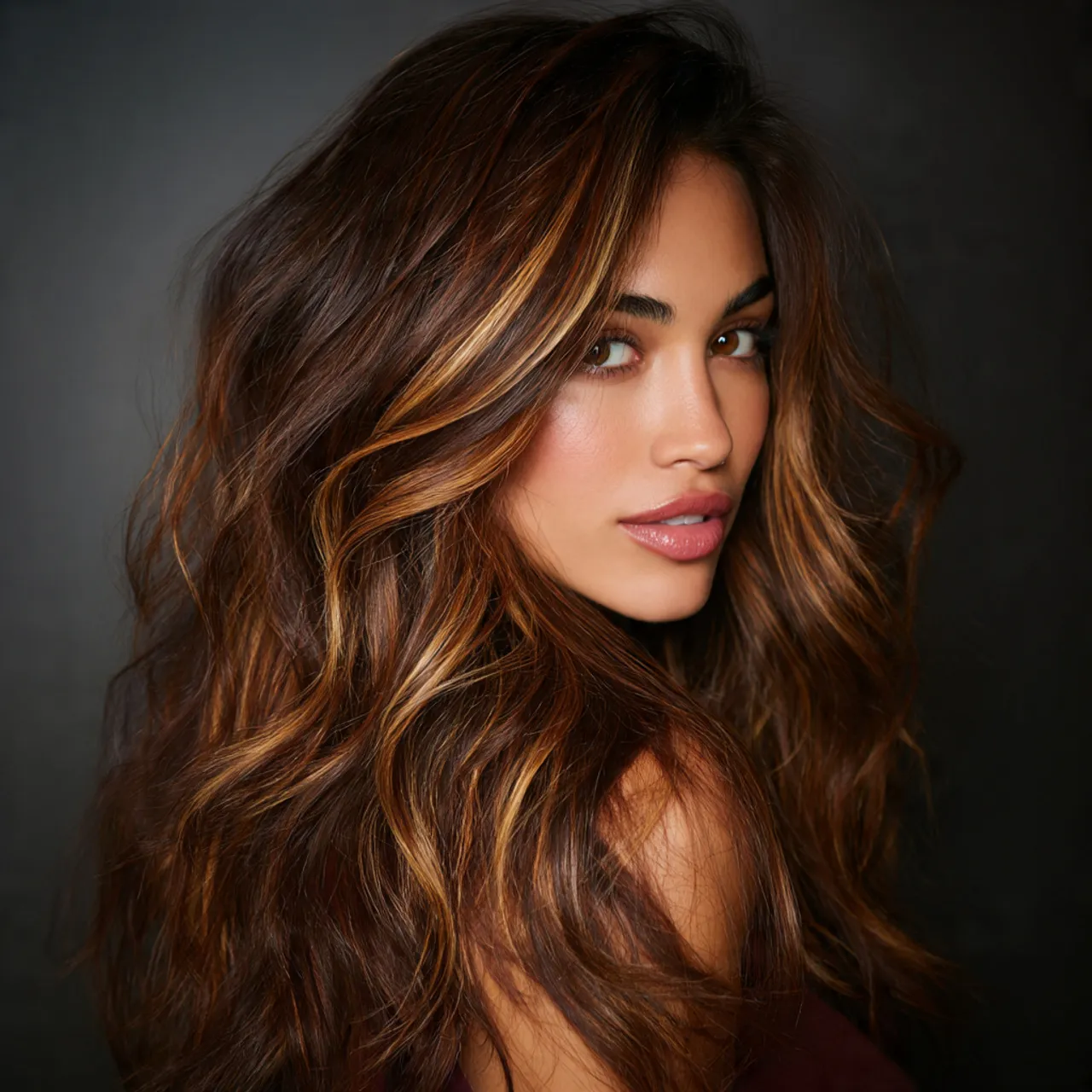 Caramel Highlight Hair Color Ideas