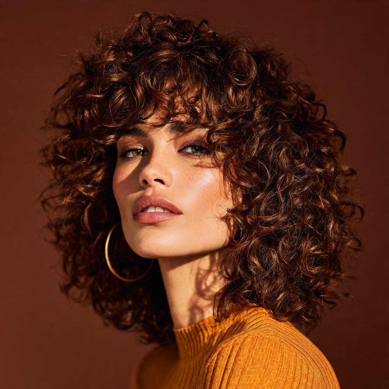 Curly Hairstyles for Medium Length Hair Ideas