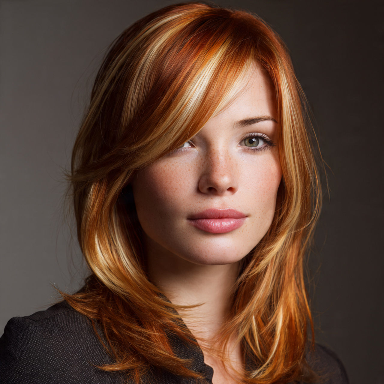 Face Framing Calico Hair Color Ideas