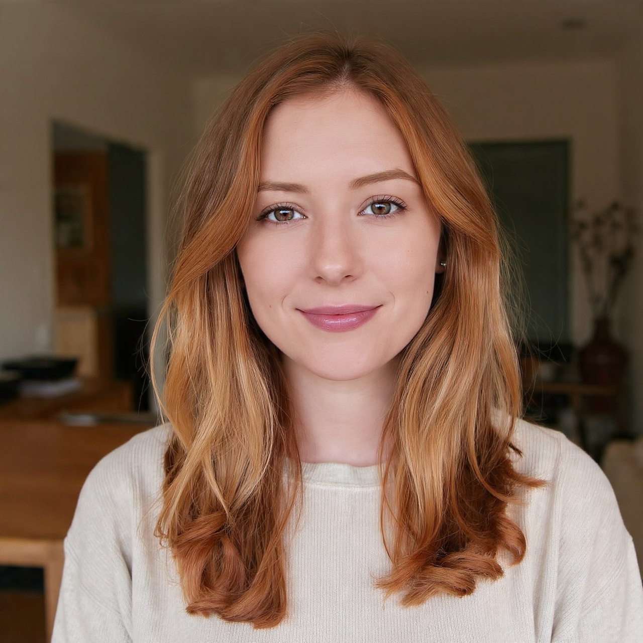 Soft Natural Auburn Hair Ideas