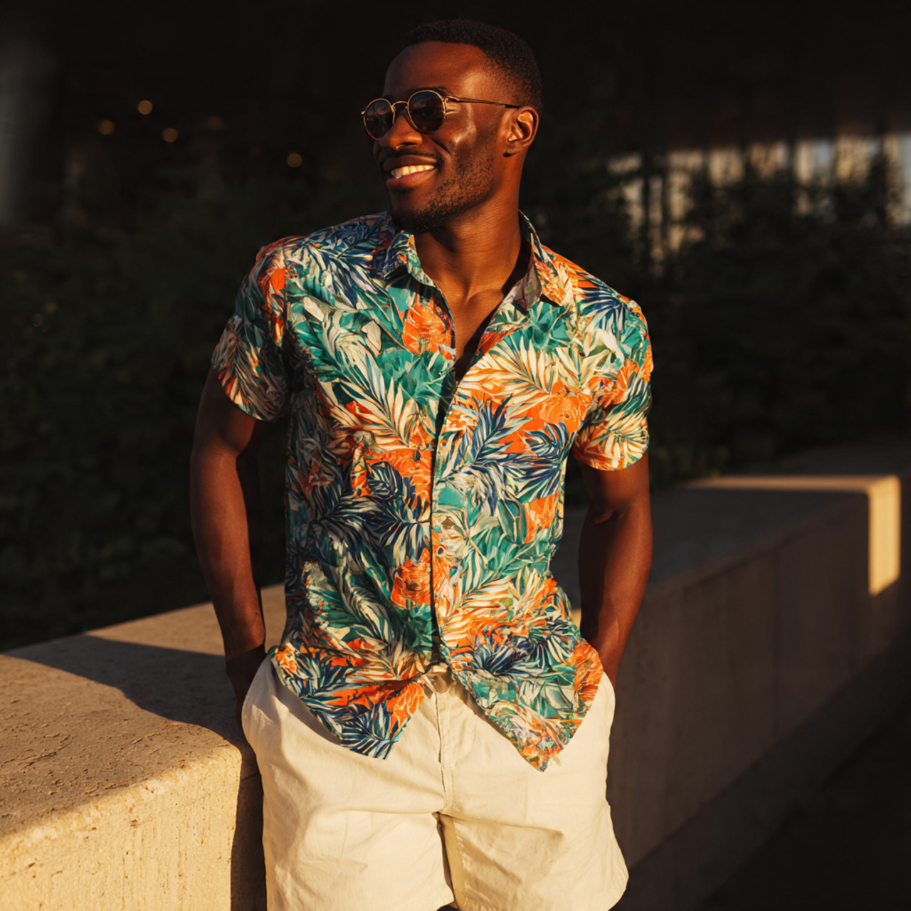 Tropical Print Outfit Ideas for Men