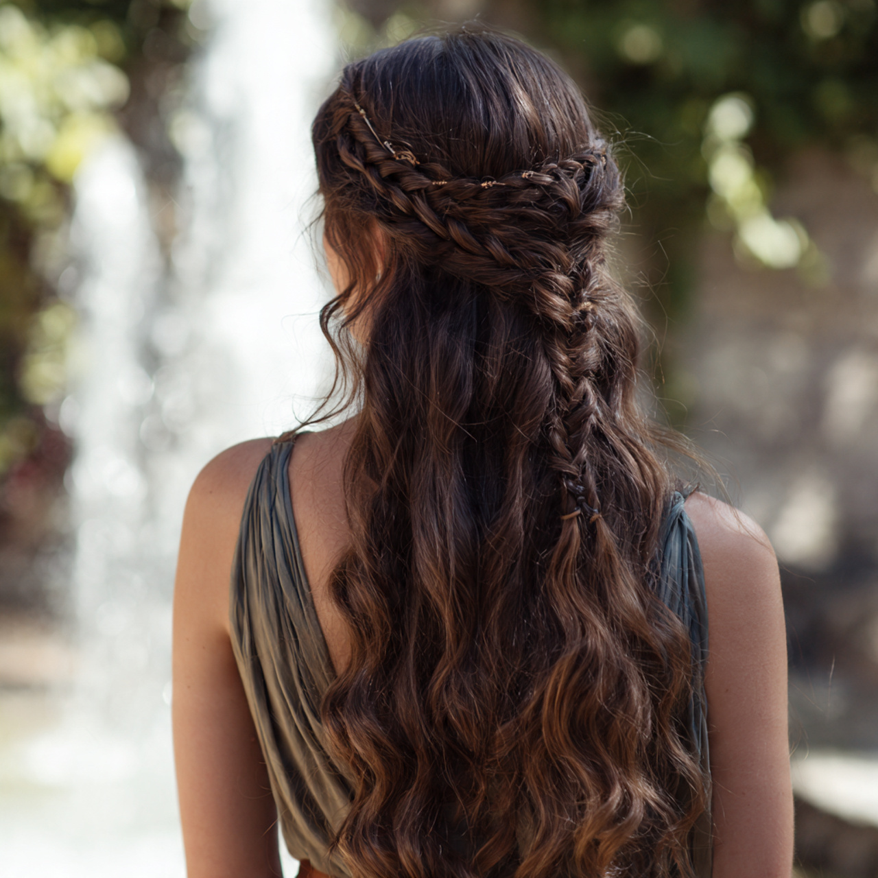 Waterfall Braid Long Hair Ideas