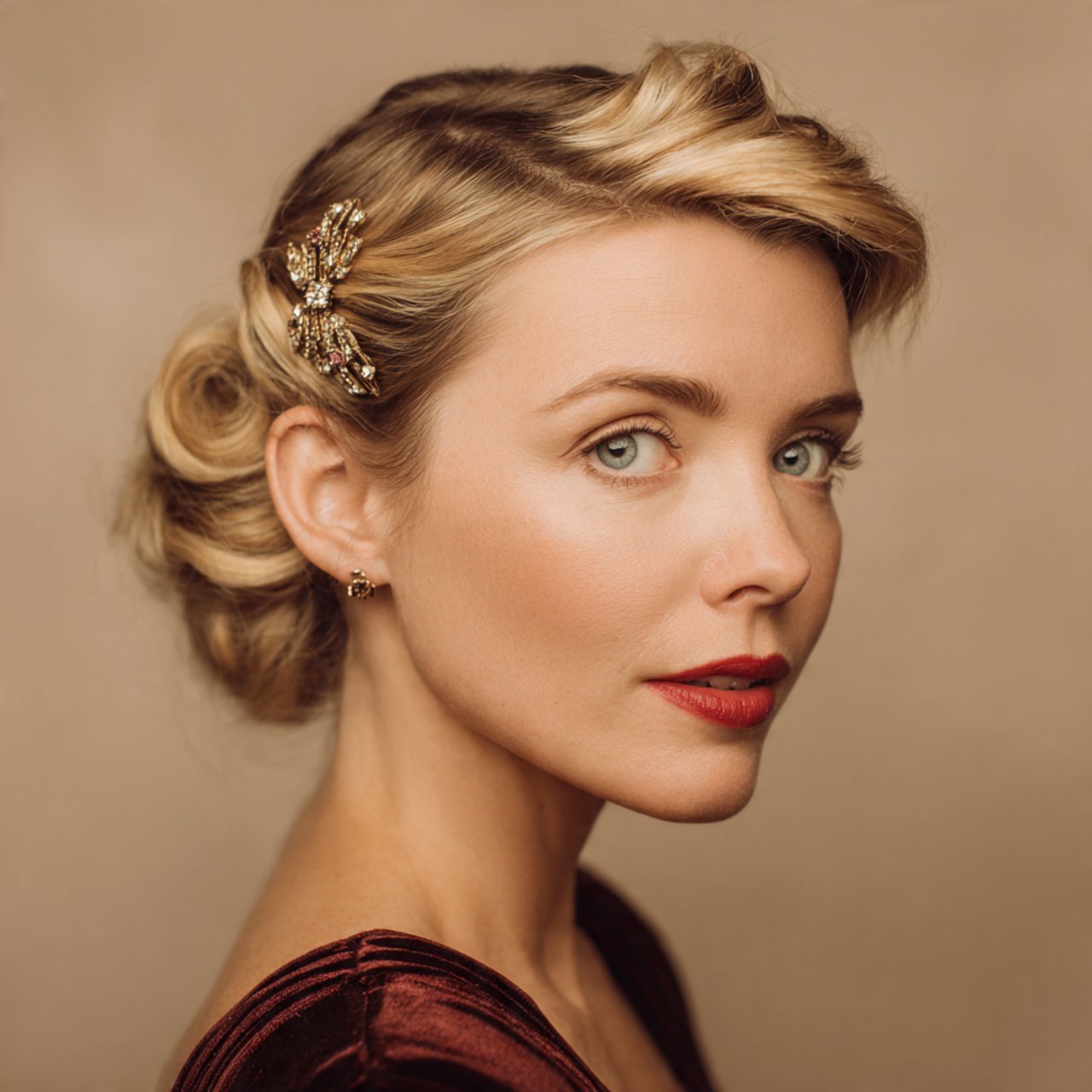 Vintage Bun Hairstyle Ideas