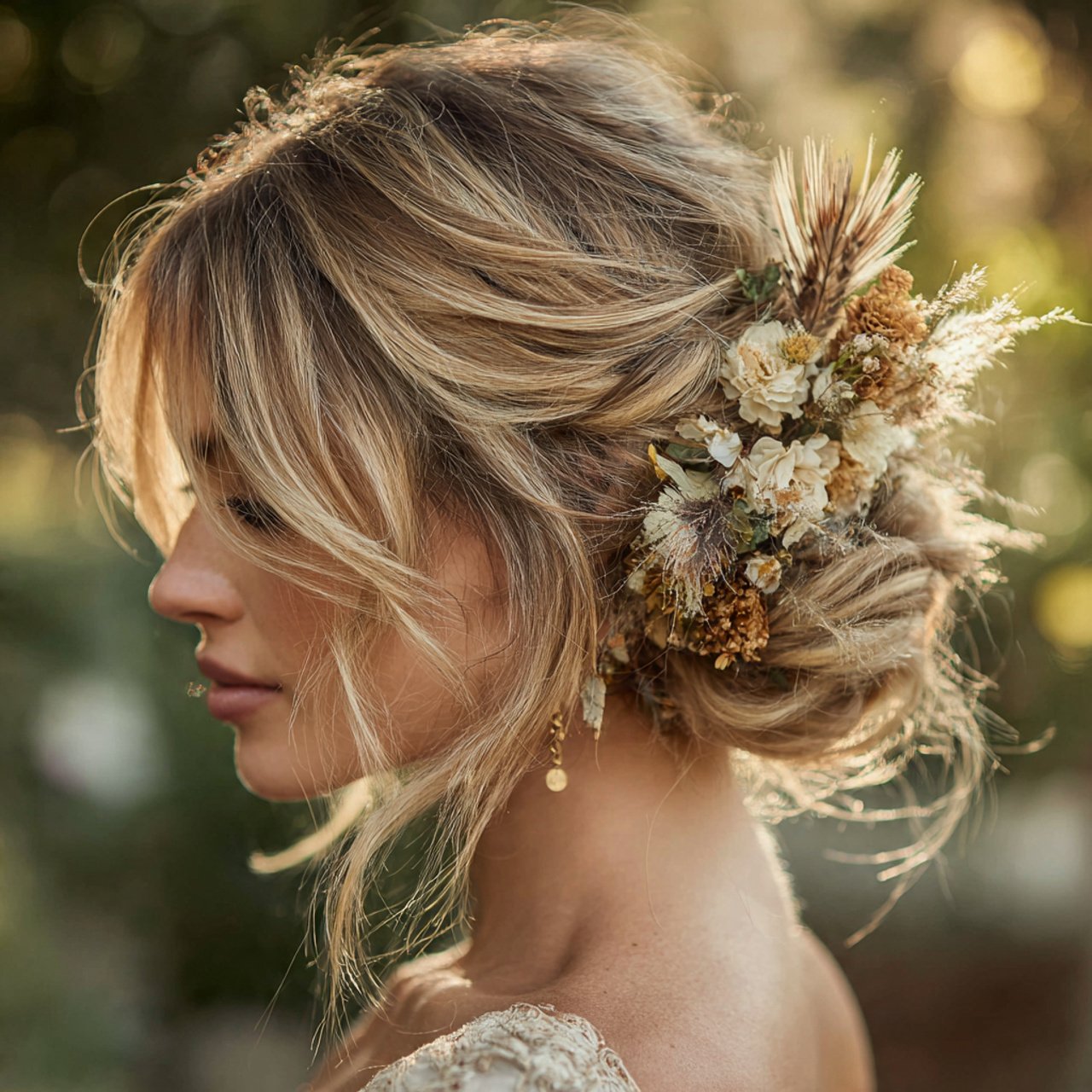 Boho Bun Hairstyle Ideas