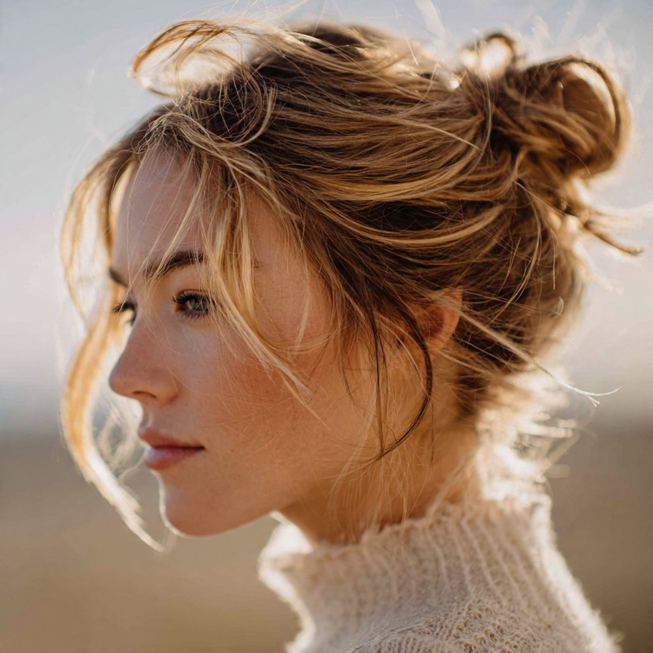 Loose Bun Hairstyle Ideas