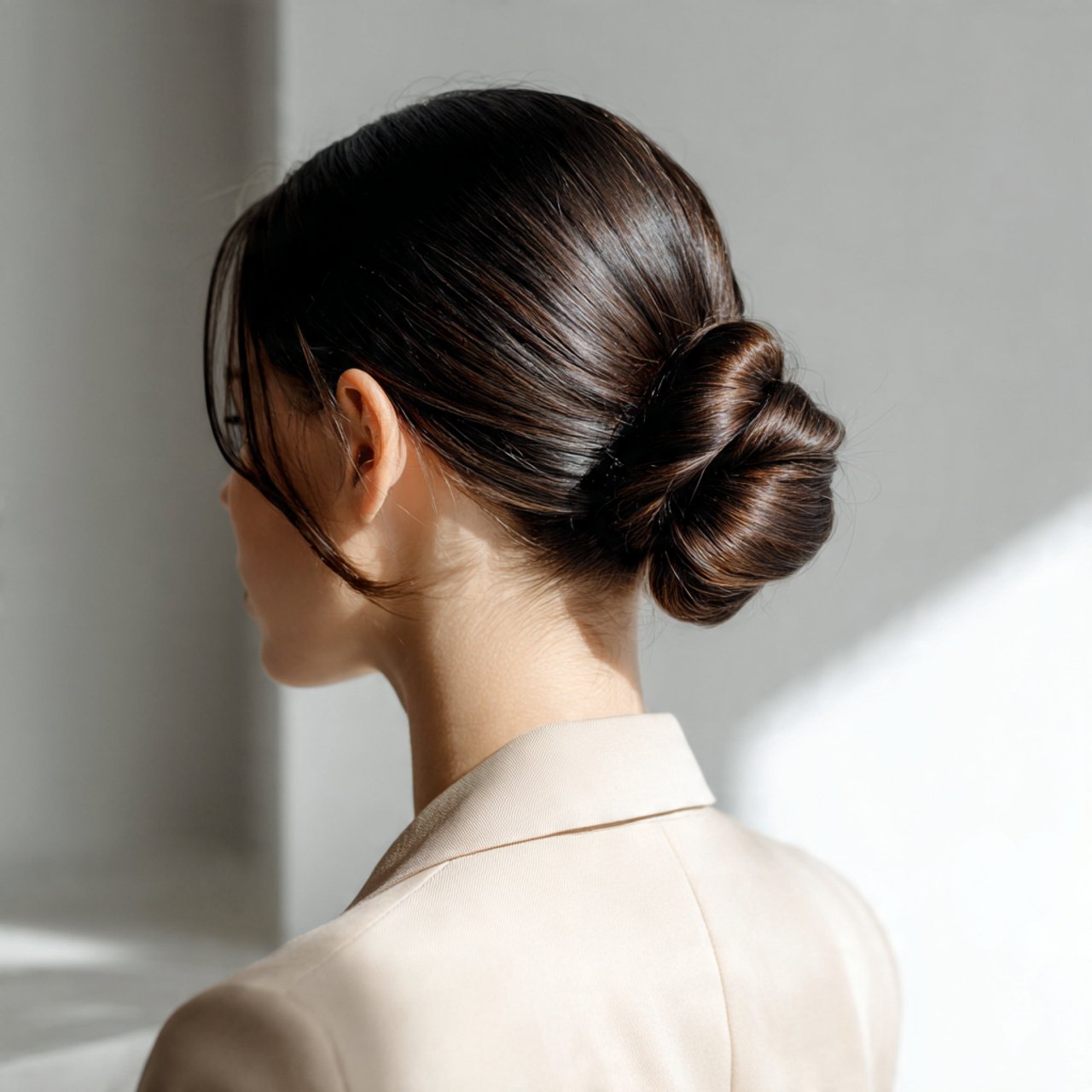 Minimalist Bun Hairstyle Ideas
