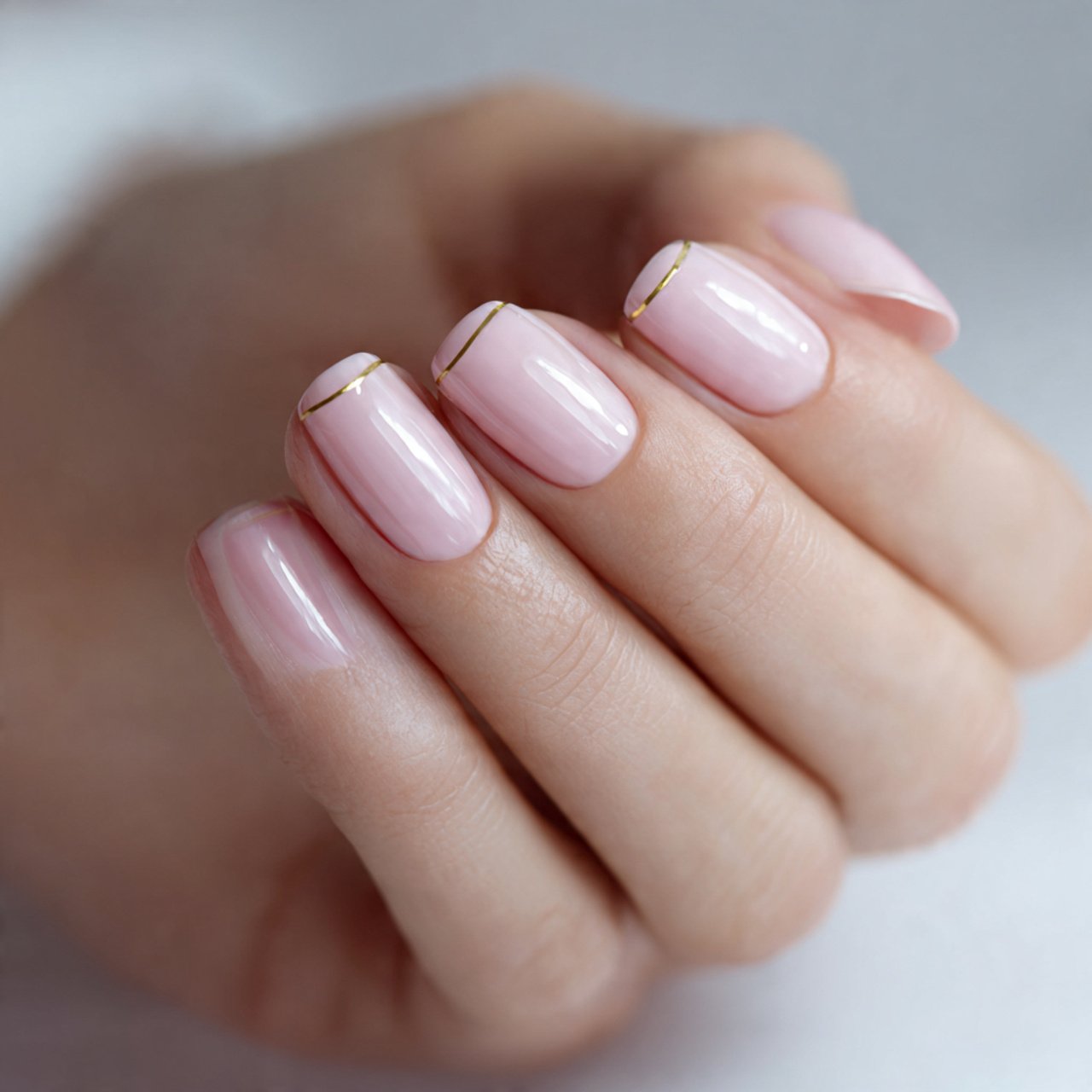 Baby Pink Minimalist Nails Ideas