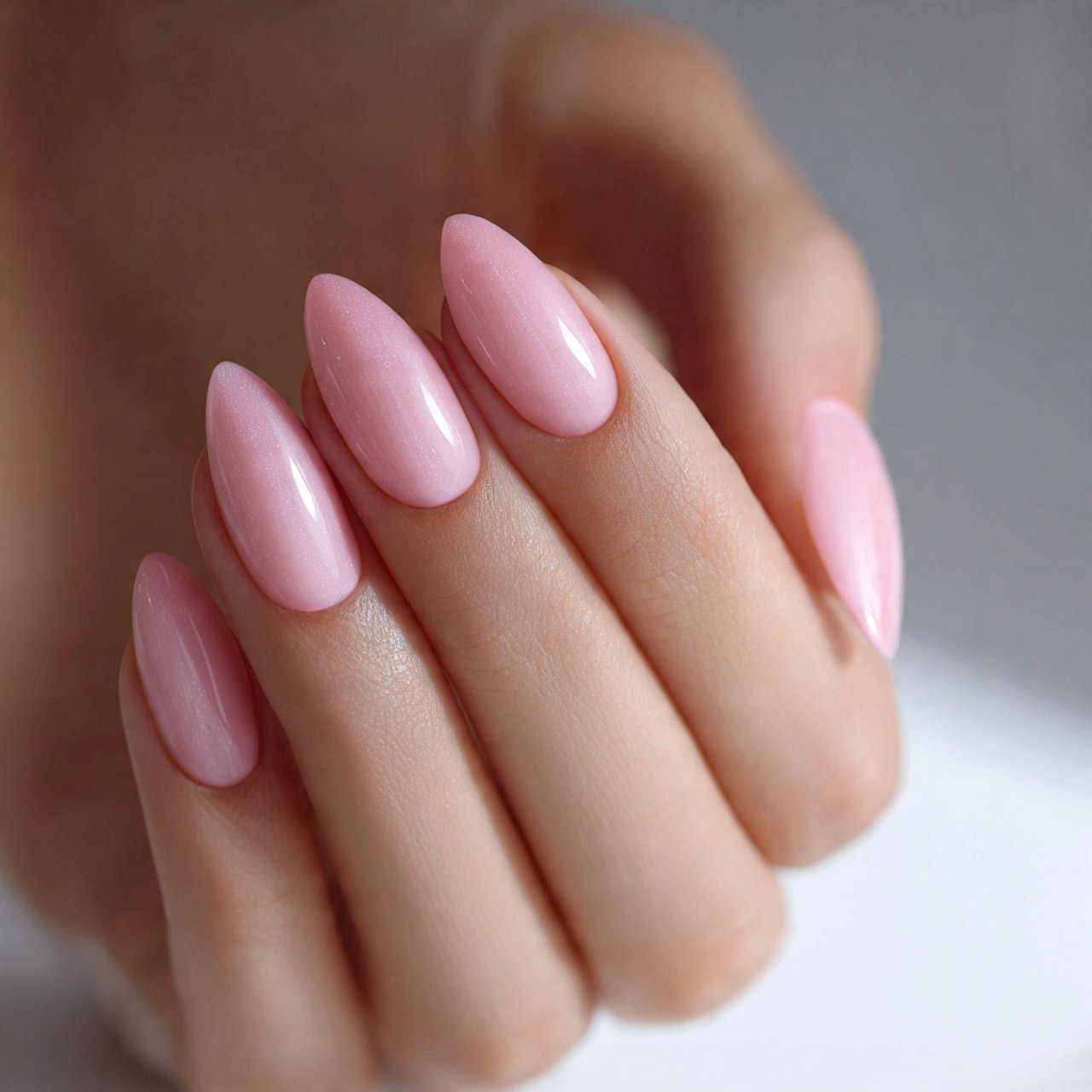 Pink Almond Shape Nails Ideas