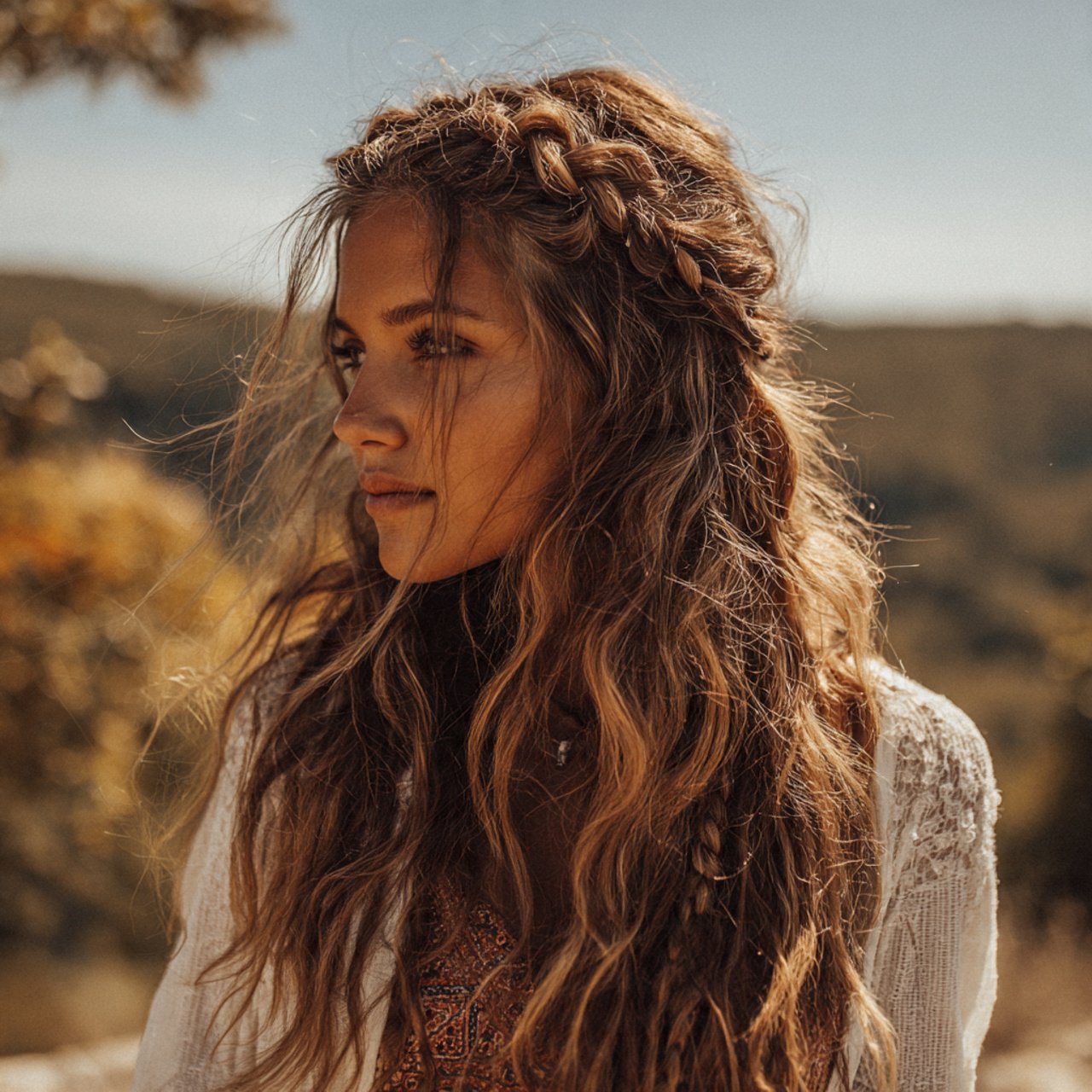 Boho Half Up Half Down Hairstyles Ideas