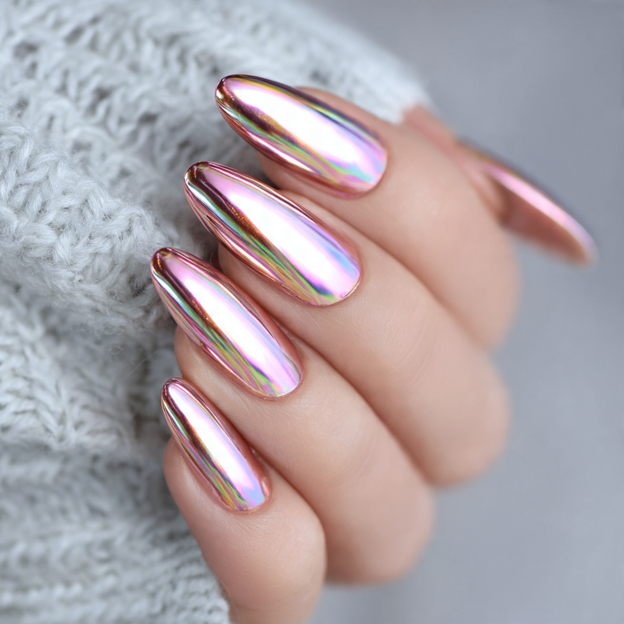 Chrome May Nails Ideas