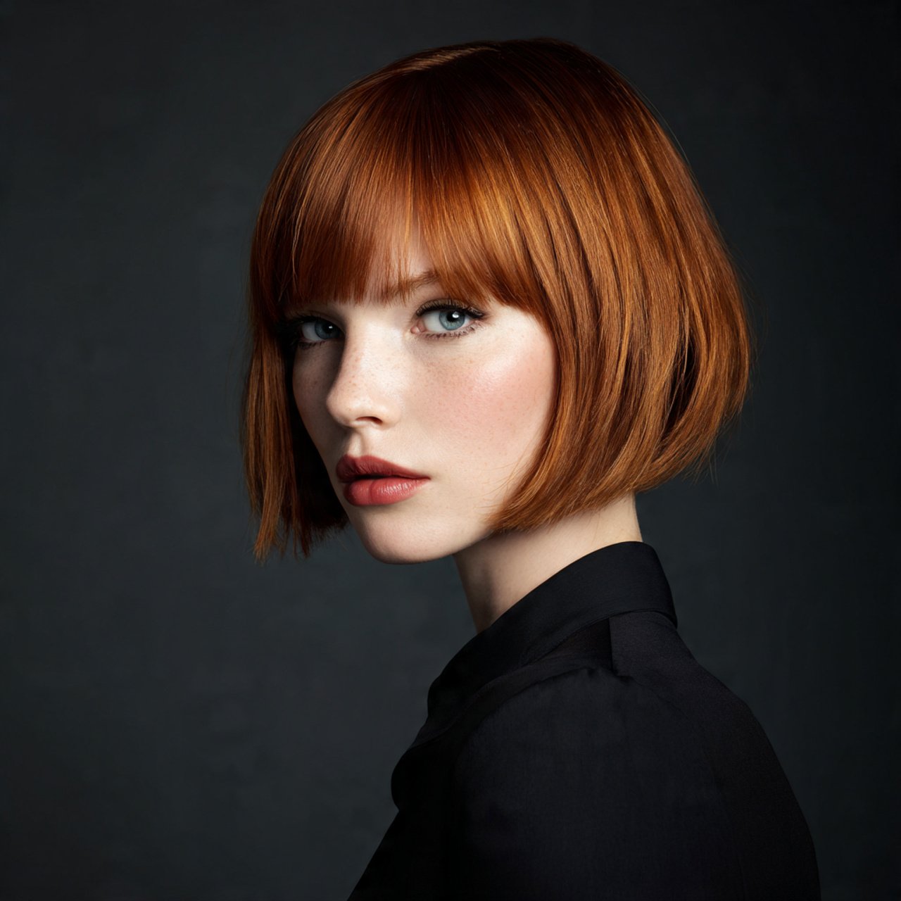 Copper Bob Hairstyle Color Ideas