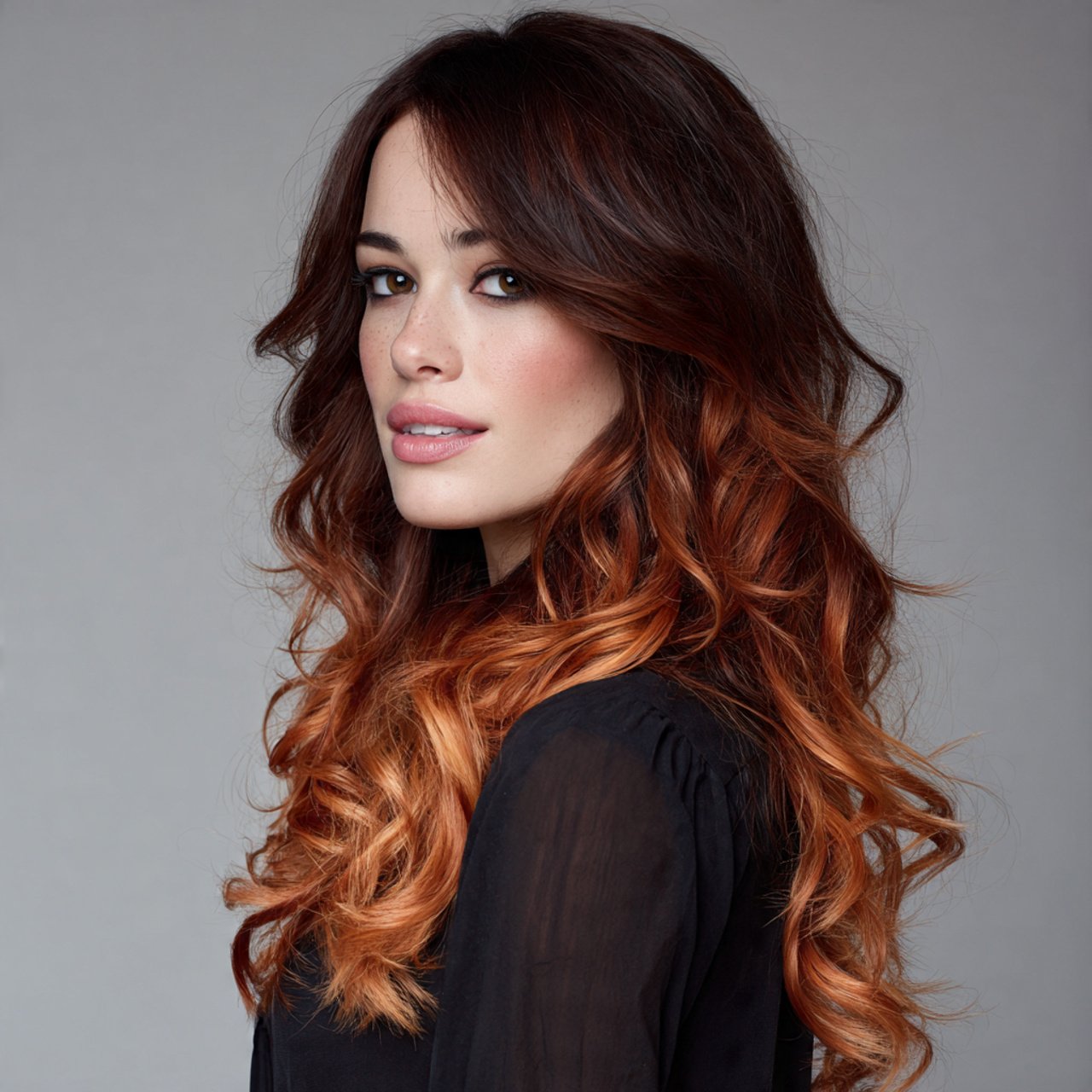 Copper Ombre Hair Color Ideas