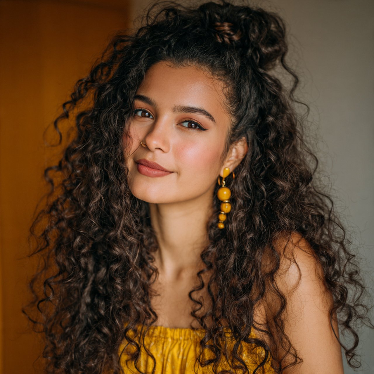 Curly Half Up Half Down Hairstyles Ideas