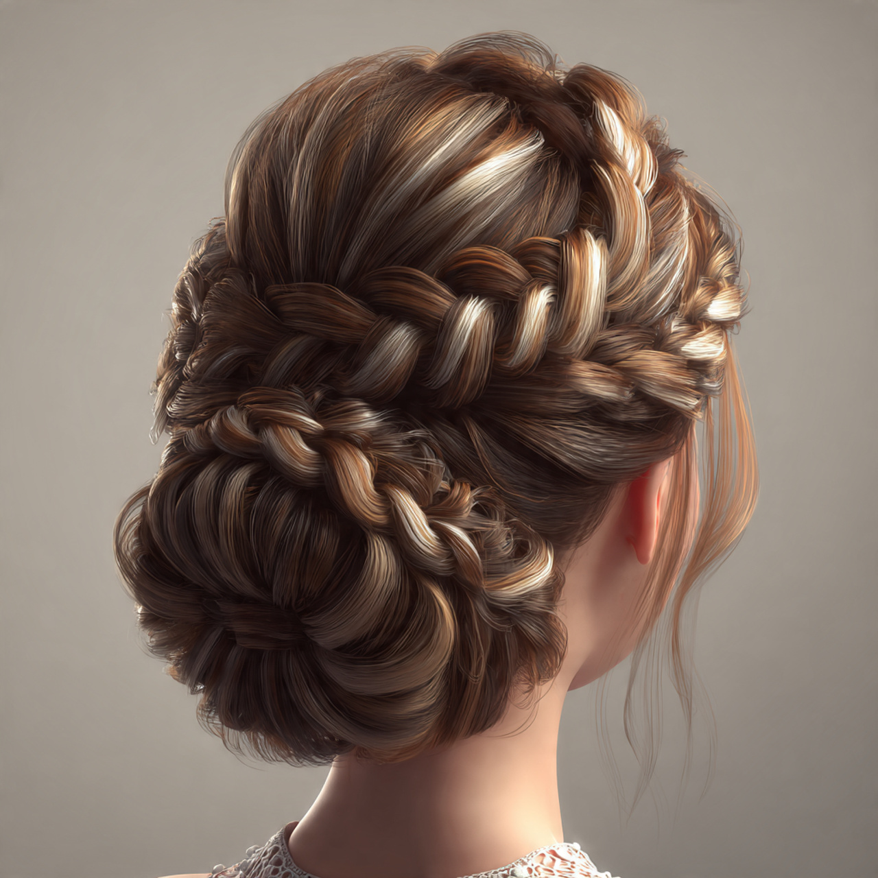 Cute Braided Hairstyles Ideas with Buns