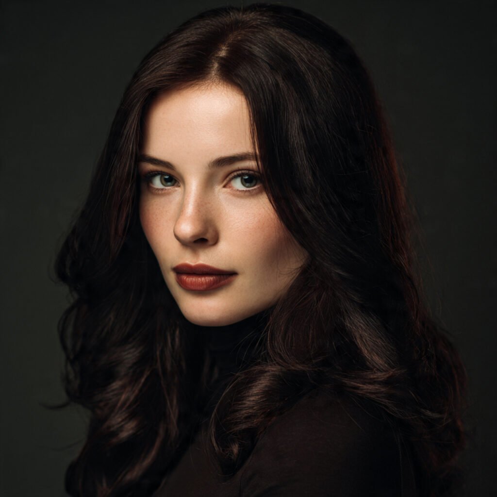 Dark Brown Hair for Fair Skin