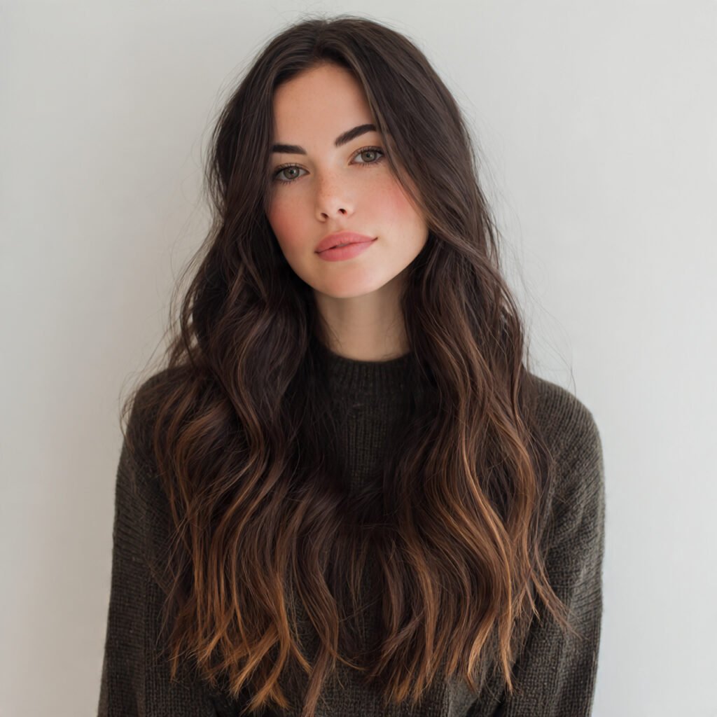 Dark Brown Sombre Hair