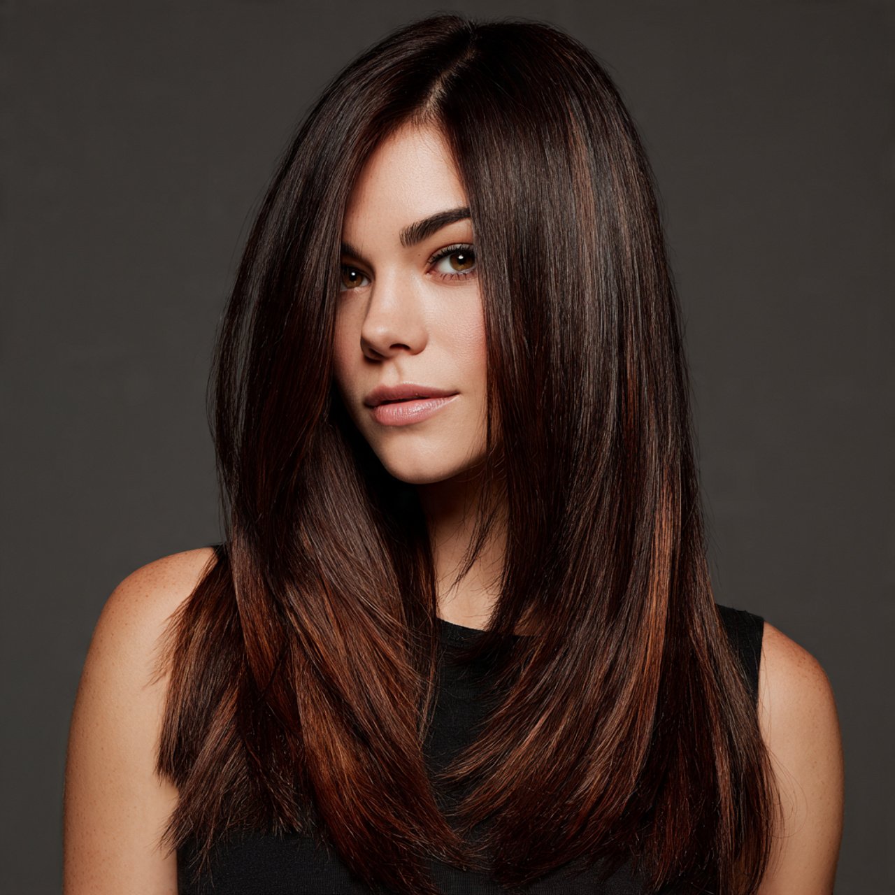 Dark Copper Brunette Blend Ideas