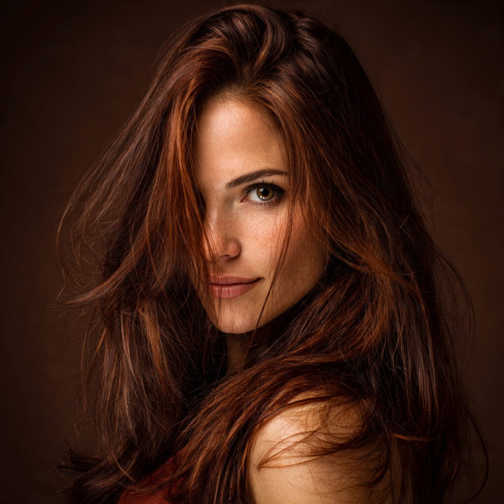 Deep Auburn Brown Hair