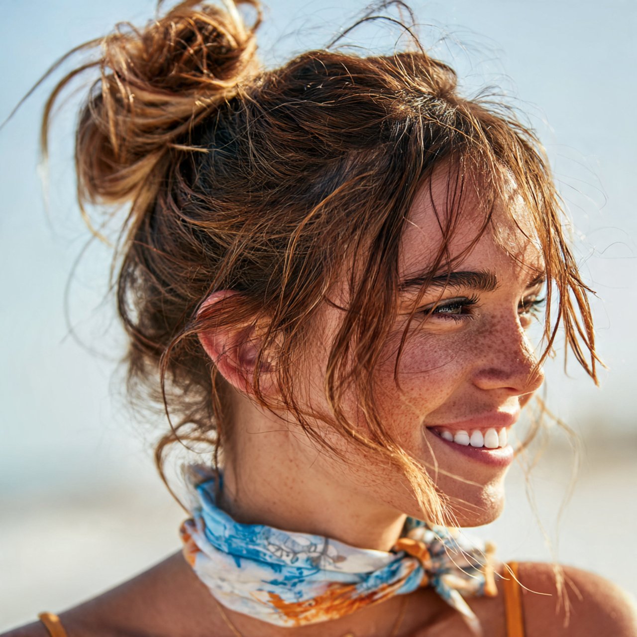 Beach Bun Hairstyle Ideas