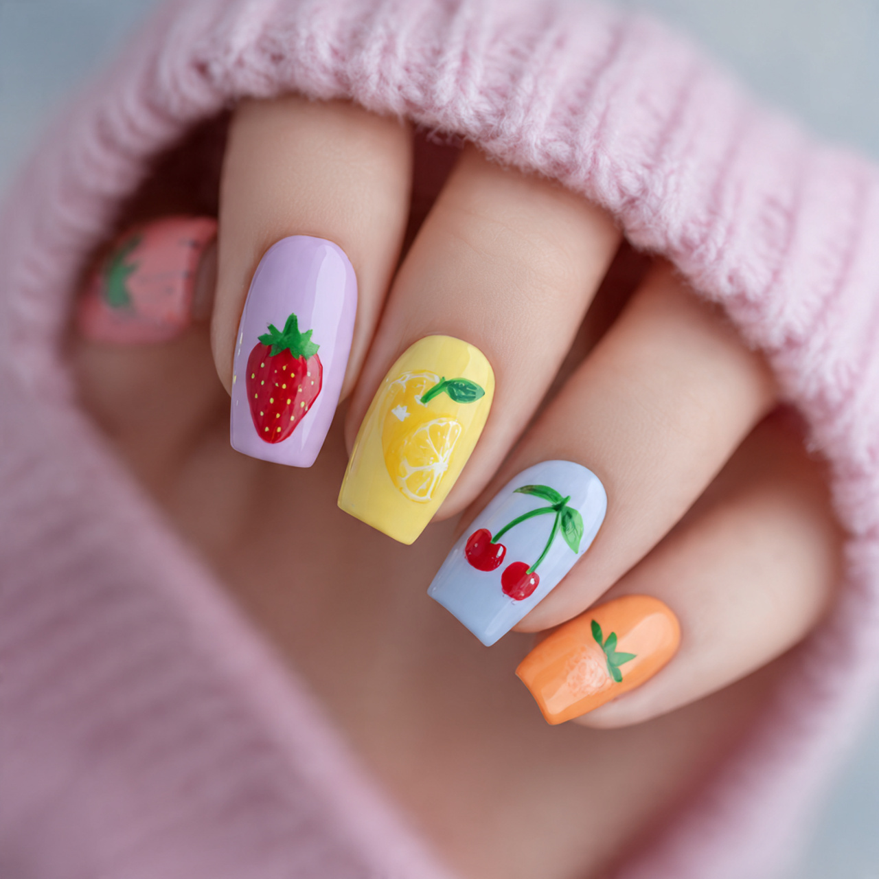 Fruit-Inspired May Nails Ideas