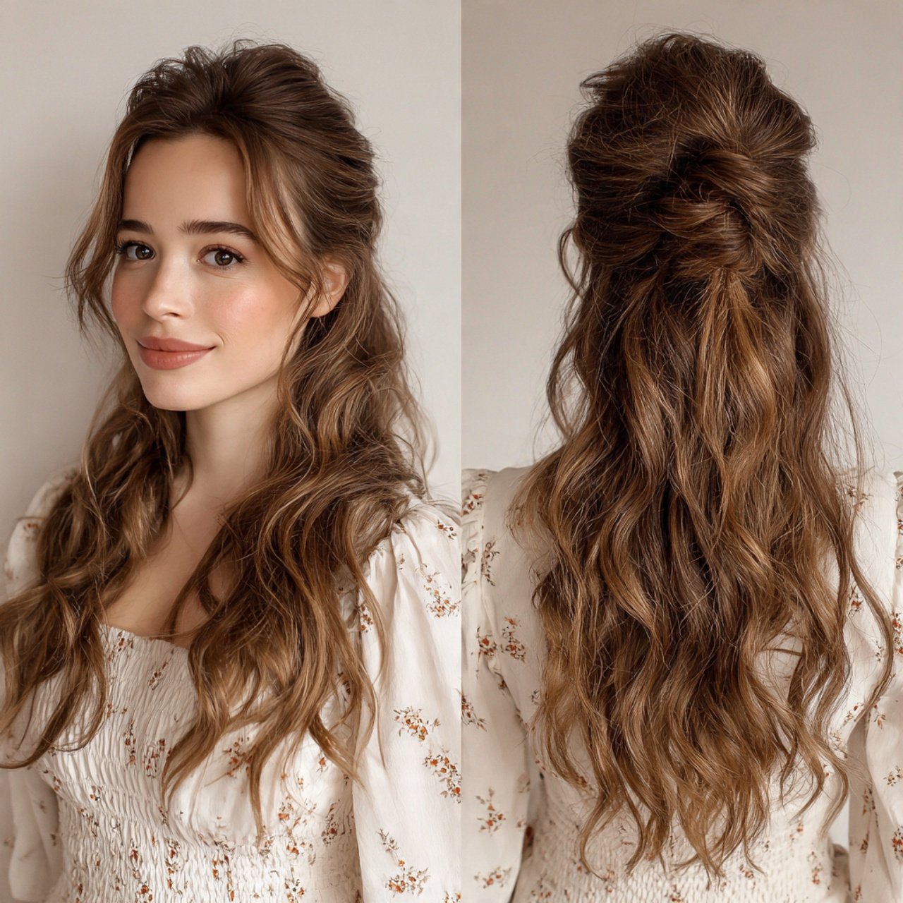 Half Up Half Down Hairstyles for Medium Hair Ideas