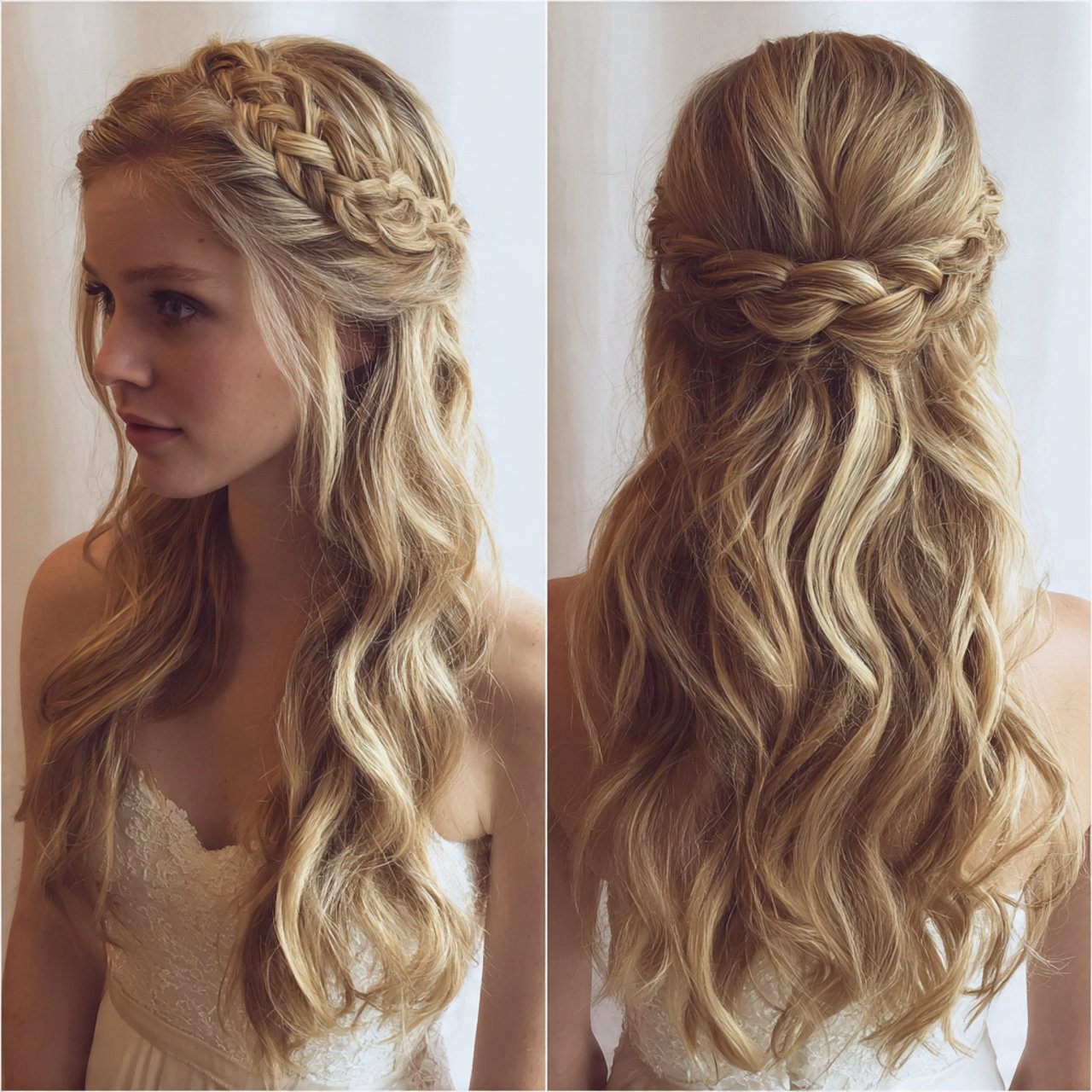 Half Up Half Down Hairstyles with Twists and Braids Ideas