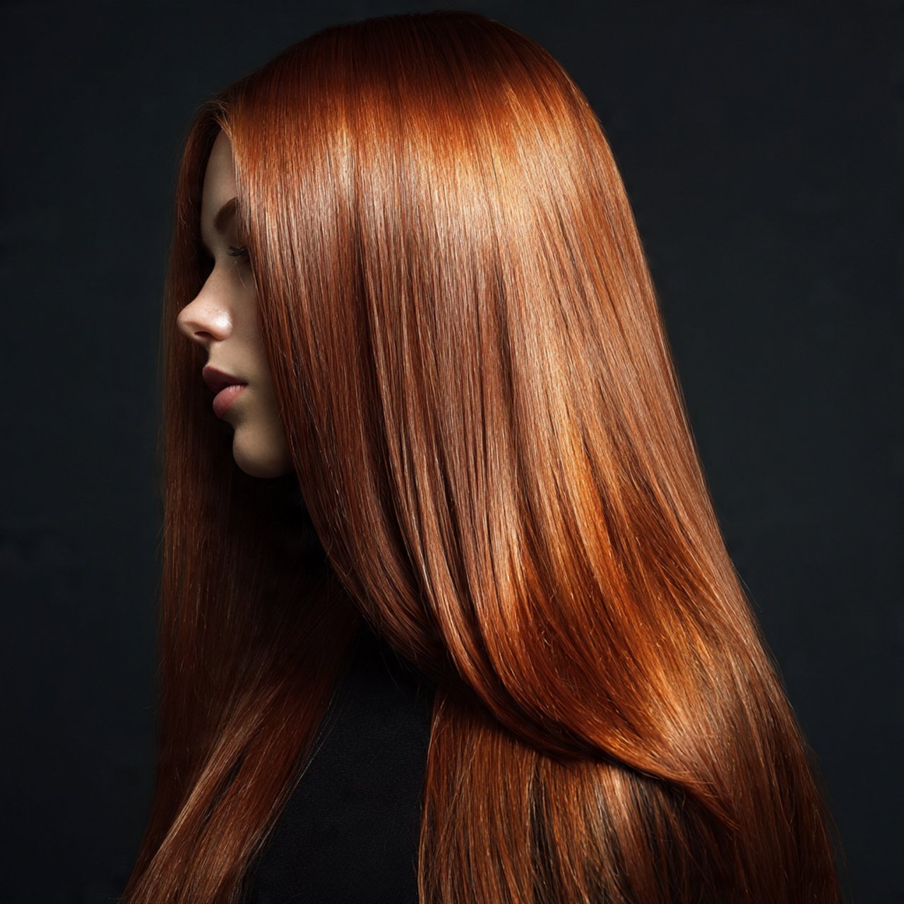 Shiny Metallic Copper Hair Color Ideas