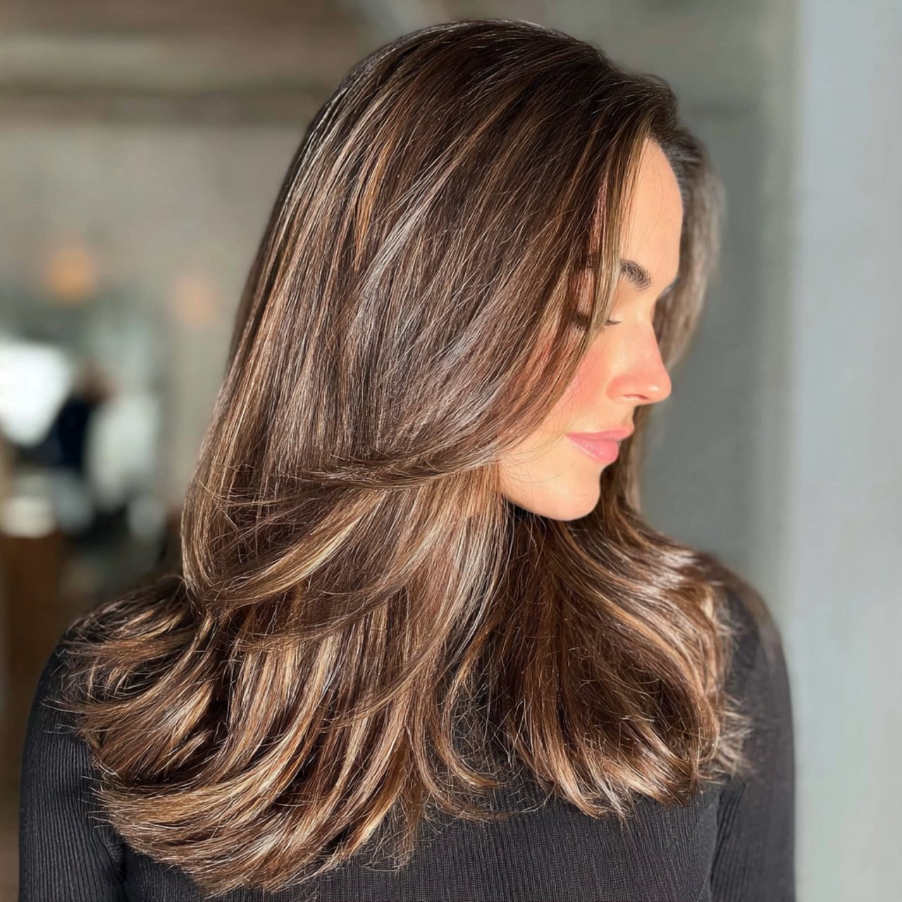 Subtle Brunette Highlight Ideas
