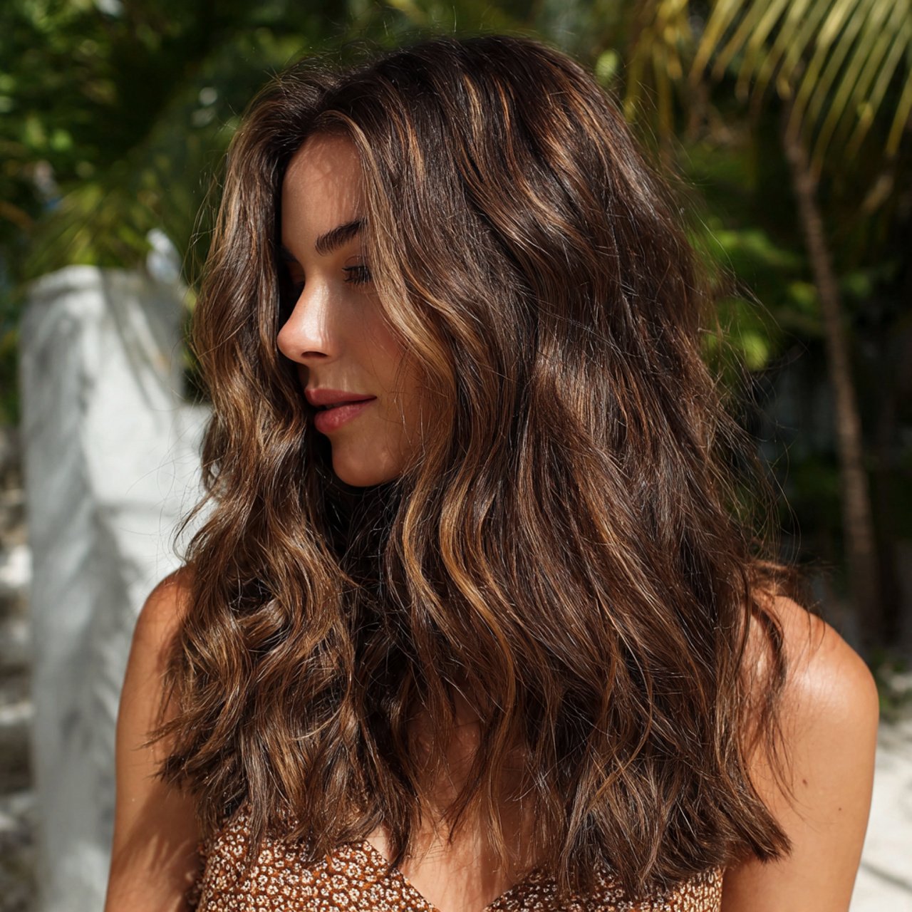 Sun-Kissed Brunette Hair Ideas
