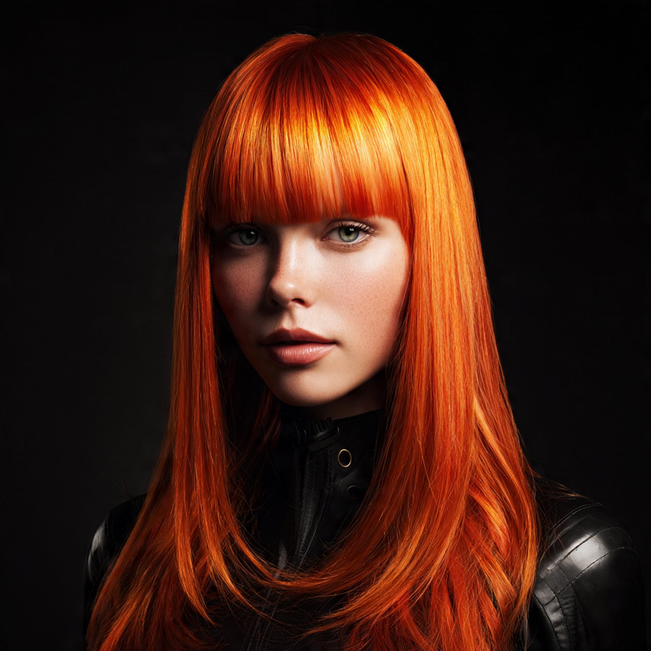Vibrant Neon Copper Hair Color Ideas