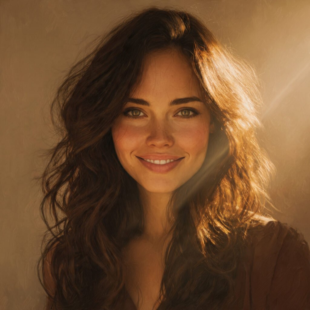 Warm Dark Brown Hair color Tone