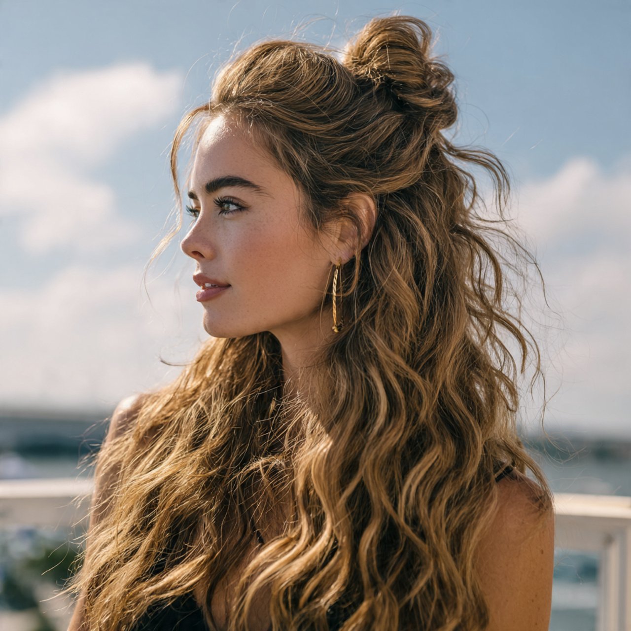 Wavy Half Up Half Down Hairstyles Ideas