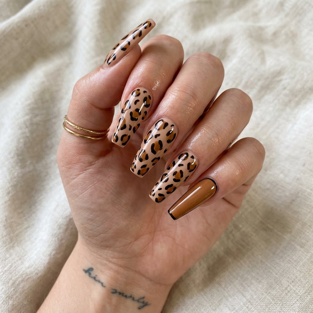 30 Nails Baddie Ideas: Stunning Looks to Inspire Your Next Set 29 Animal Print Baddie Nails Ideas