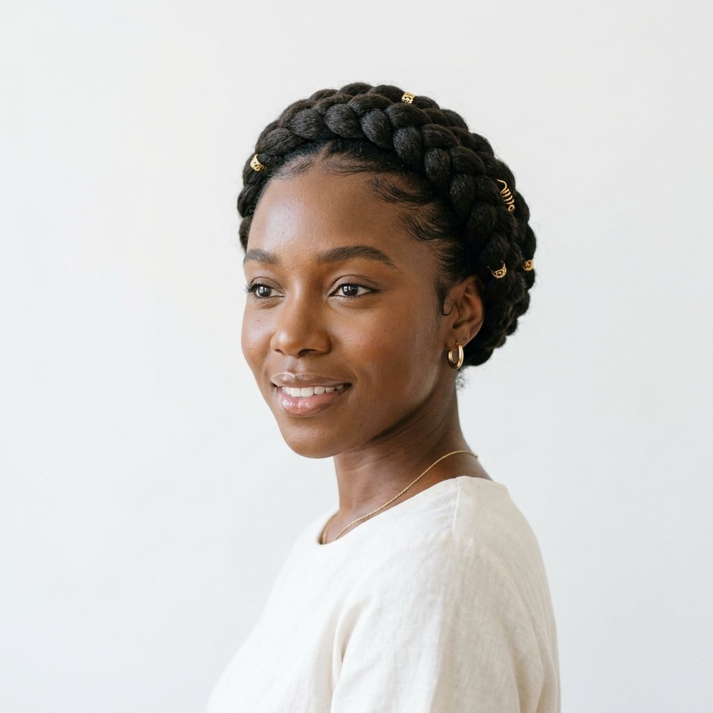 Hairstyles for Black Women: 30 Gorgeous Powerful Ideas You Will Absolutely Love 17 Halo Braid Hairstyles for Black Women Ideas