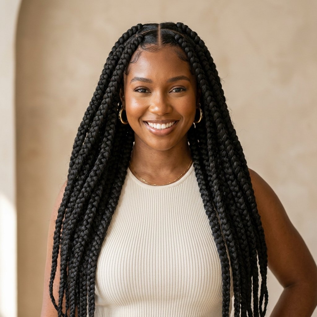 Hairstyles for Black Women: 30 Gorgeous Powerful Ideas You Will Absolutely Love 25 Jumbo Braid Hairstyles for Black Women Ideas