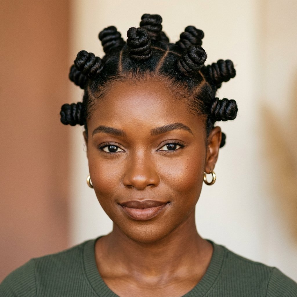 Hairstyles for Black Women: 30 Gorgeous Powerful Ideas You Will Absolutely Love 9 Bantu Knot Hairstyles for Black Women Ideas