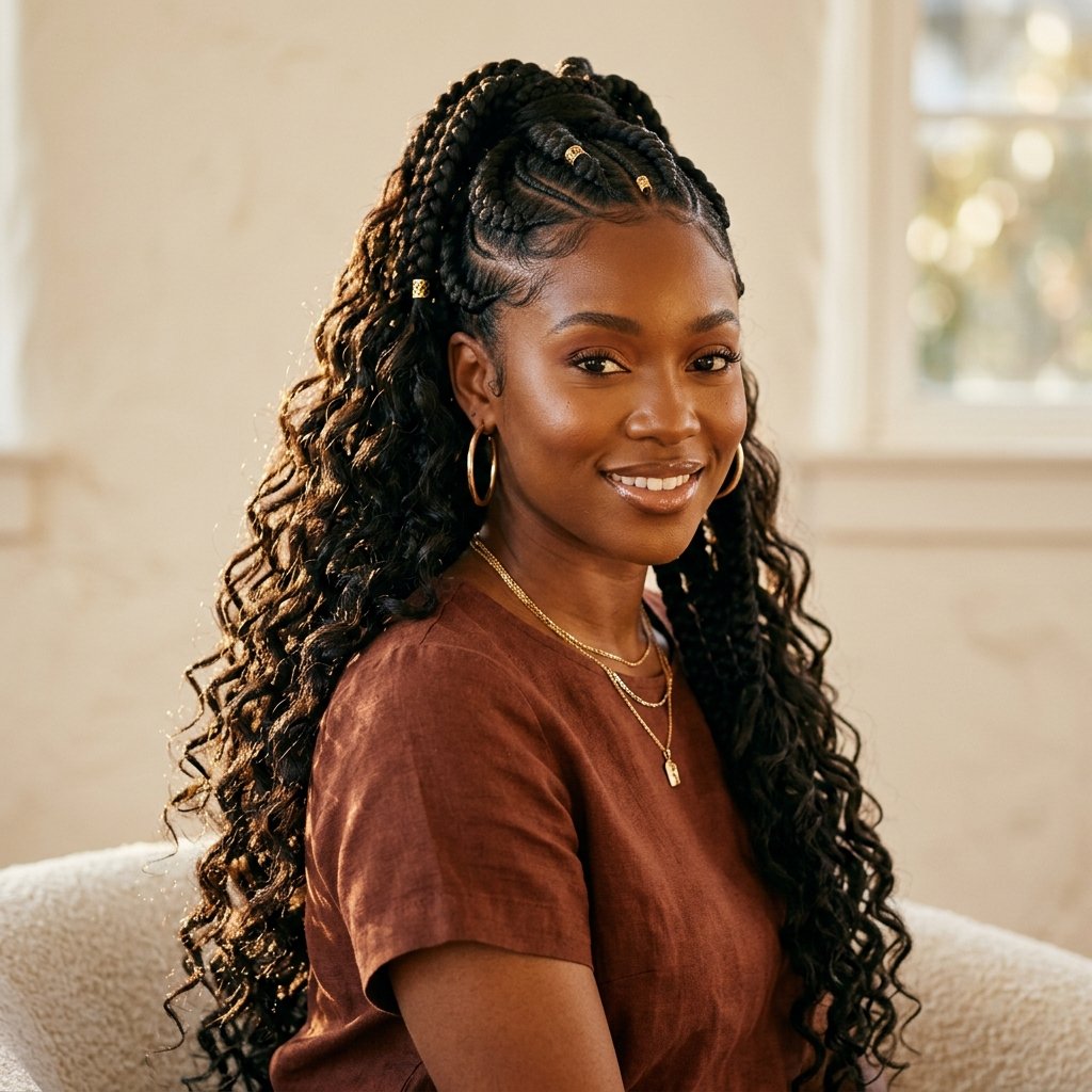 Hairstyles for Black Women: 30 Gorgeous Powerful Ideas You Will Absolutely Love 16 Goddess Braids Hairstyles for Black Women Ideas