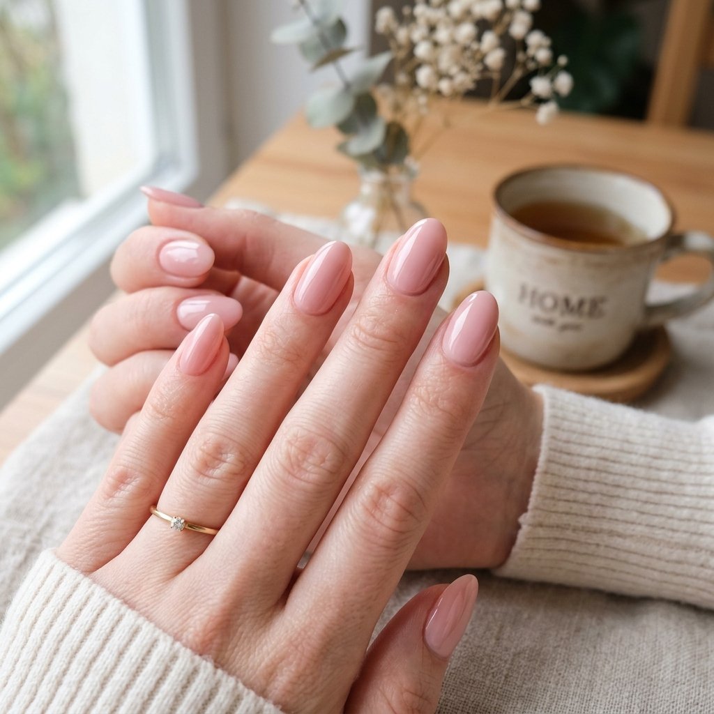 Nails Oval Ideas: 30 Beautiful Designs to Inspire Your Next Manicure 6 Blush Pink Oval Nails