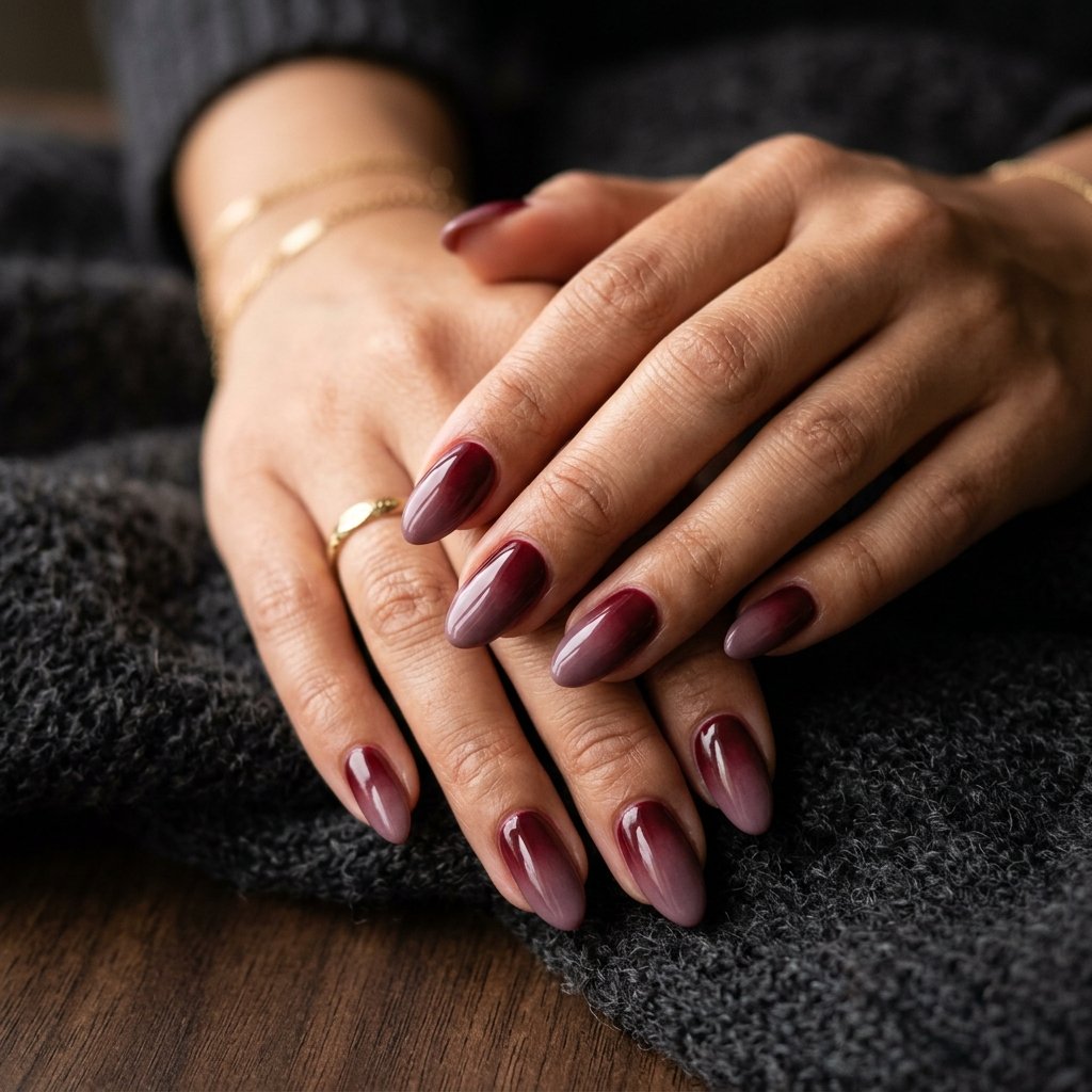 30 Nails Ombre Ideas: Stunning Looks to Inspire Your Next Manicure 15 Burgundy to Mauve Ombre Nails
