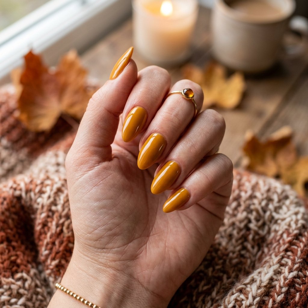 30 Nails Yellow Ideas: The Ultimate Guide to Sunshine Inspired Nail Art 20 Butterscotch Yellow Nails
