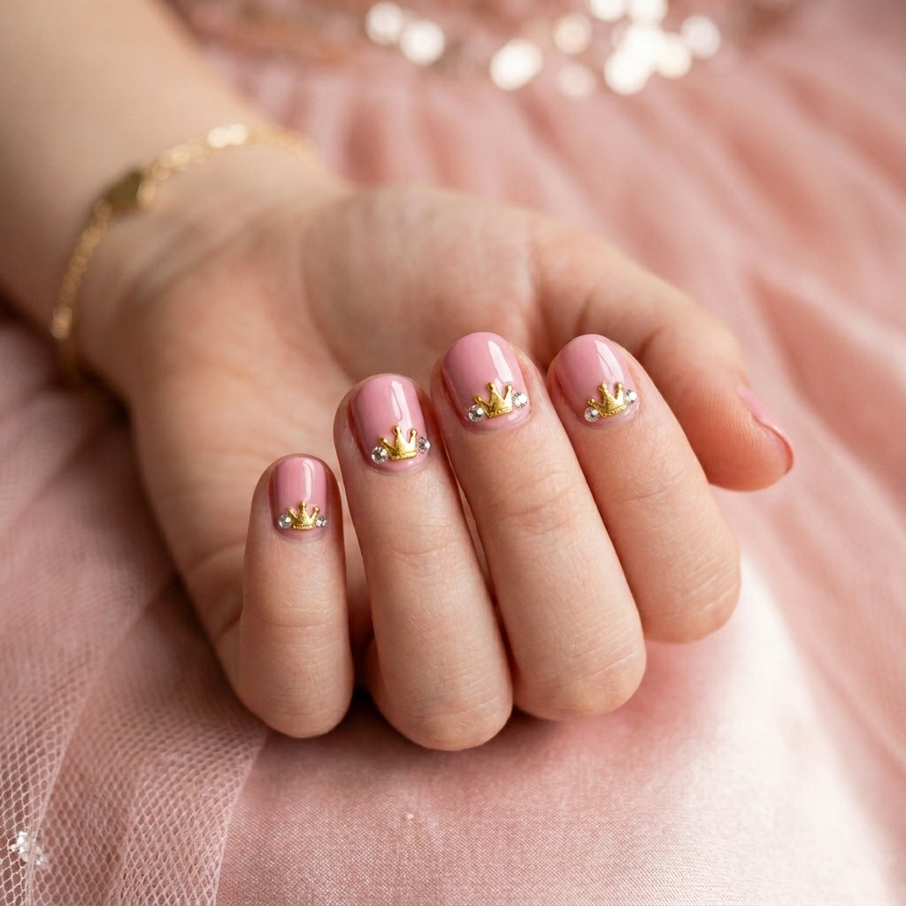 30 Nails for Kids Ideas: Cute, Creative and Colorful Designs to Try 7 Princess Nails for Kids Ideas