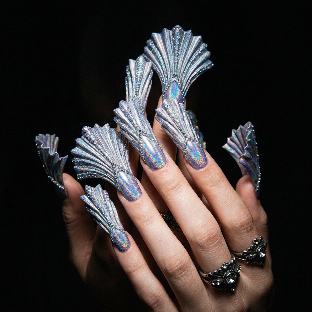 Exaggerated Flare Nail Shape Ideas