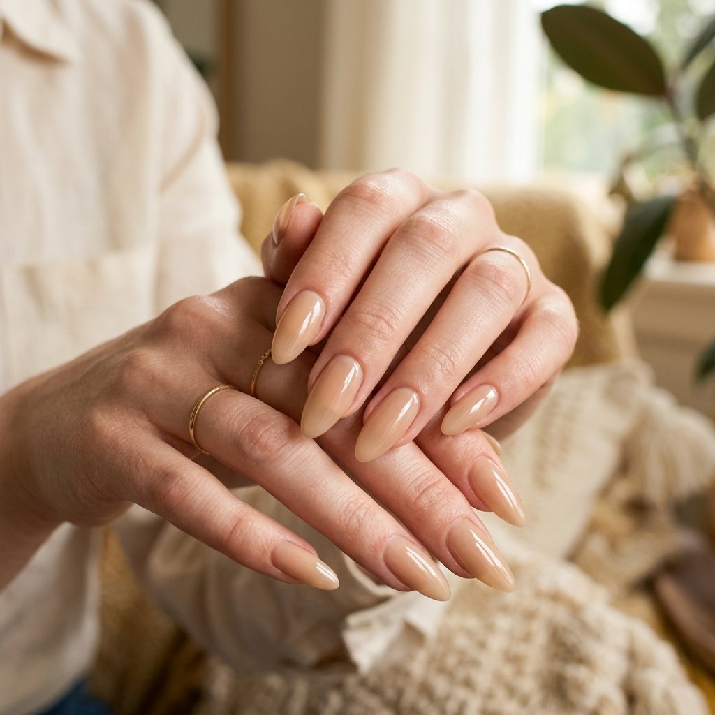 Natural Long Nails Idea