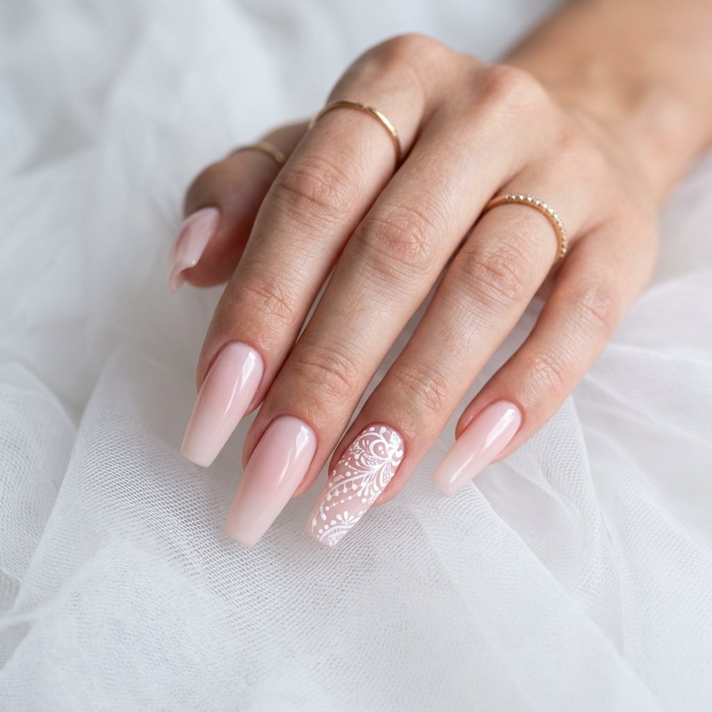 Soft, Glazed & Gorgeous:30 Milky Nails Ideas for Every Mood and Season 6 Milky Ballerina Nails Ideas