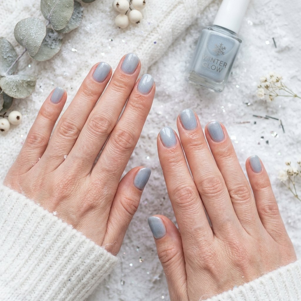 Soft, Glazed & Gorgeous:30 Milky Nails Ideas for Every Mood and Season 20 Milky Winter Nails Ideas