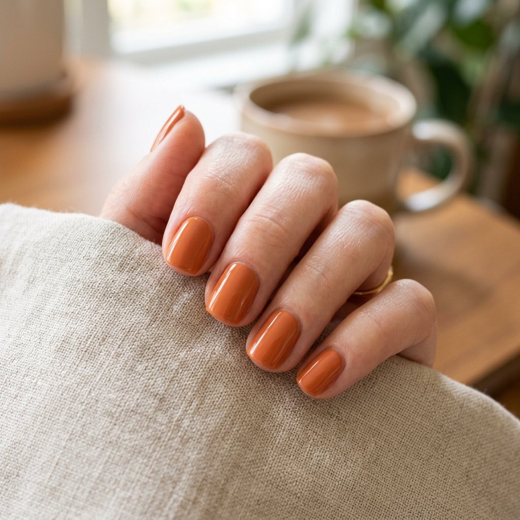 Nails Orange Ideas: 30 Creative Looks to Inspire Your Next Manicure 30 Minimalist Orange Nail